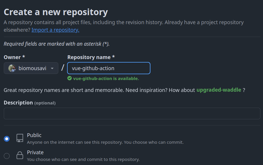 Create New Github Repo Image